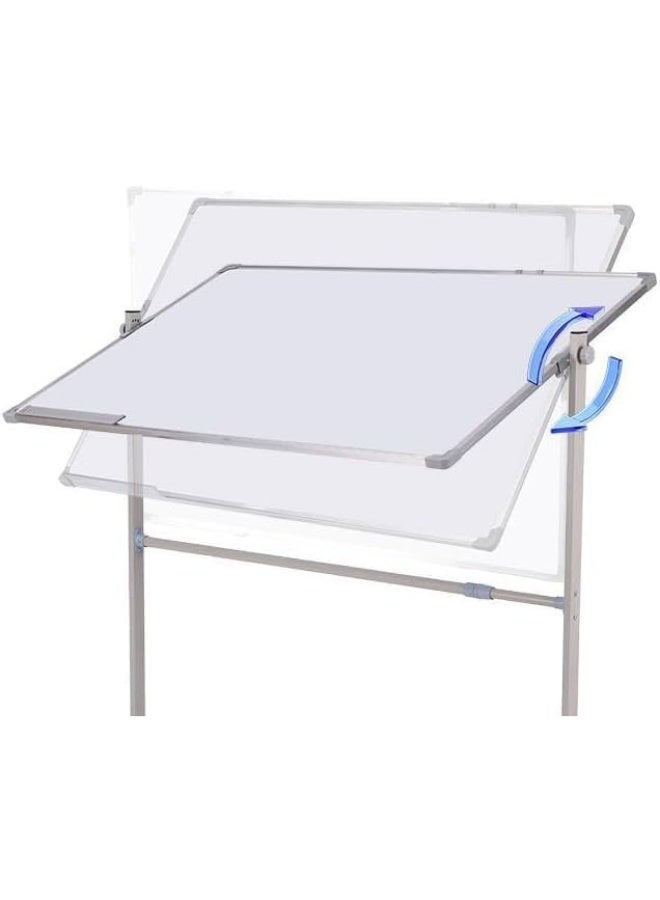 BEETEC Whiteboard with Stand 90x120cm, Double Sided Magnetic Whiteboard on Wheels, Mobile Standing White Board for Office, Classroom, School & Home. - Image 3